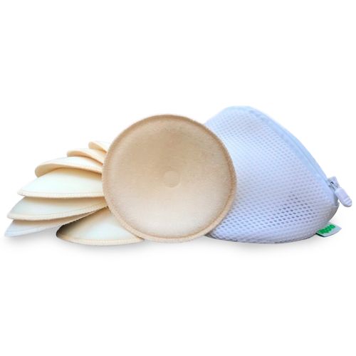 Kit com 4 Pares de Absorventes de Seio Mama Pads + Case