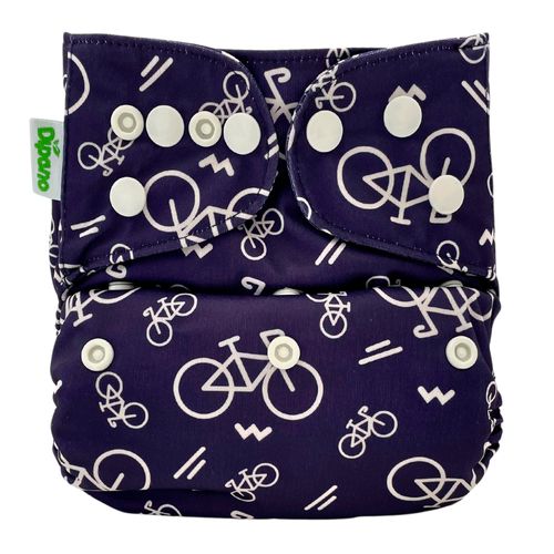 Capa de Fralda Ecológica de Pano Estampa Bicicletas